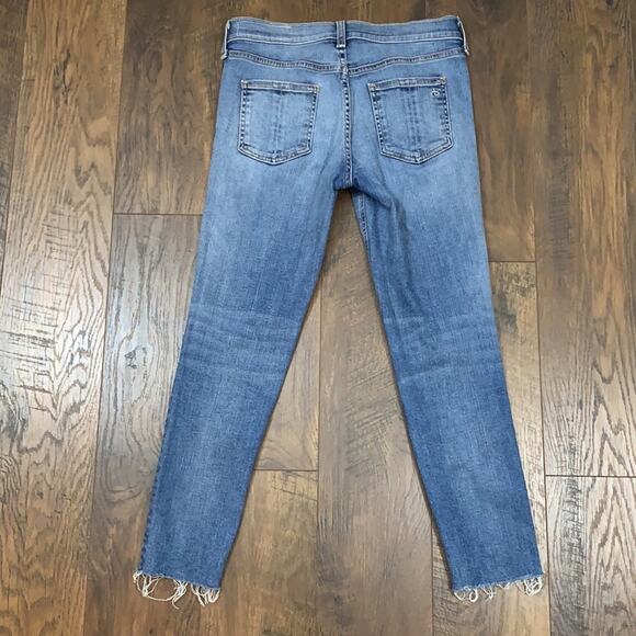 Rag & Bone Raw Hem Capri Skinny Jeans In Levee - Picture 7 of 7